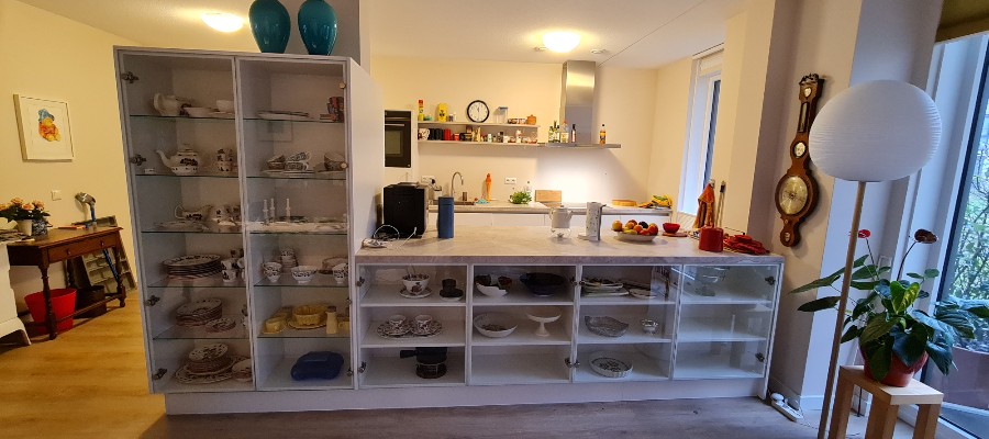 Keuken op maat met uitbreiding naar de woonkamer